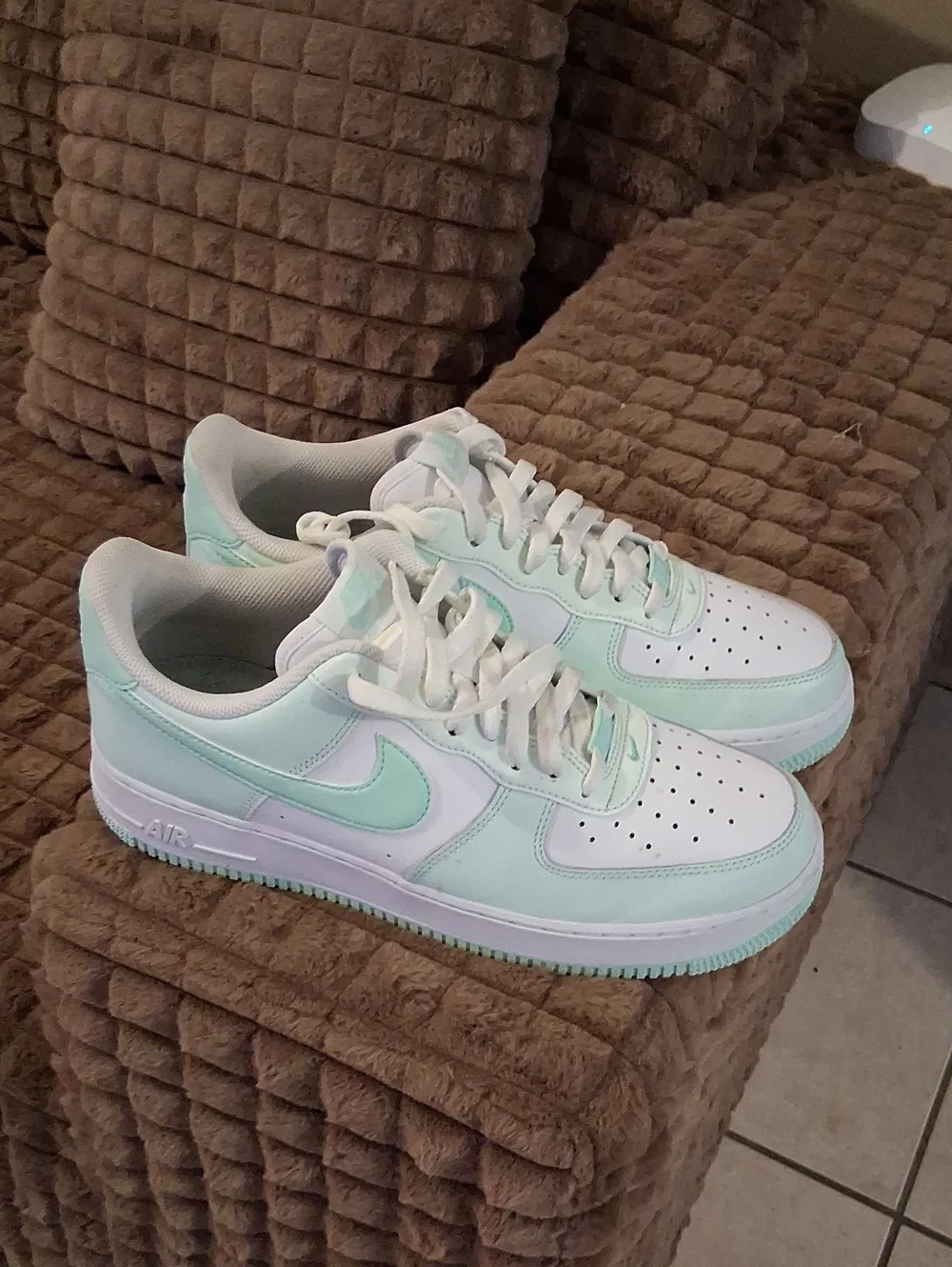 Nike Low-Top Sneakers White Mint Green